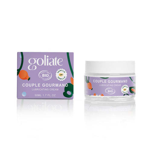 GOLIATE Organic Cream/Gel | The Gourmet Couple | Lubricate | Massage | Play | Lick | Devour for Two | 50 ml