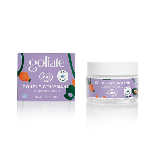 GOLIATE Organic Cream/Gel | The Gourmet Couple | Lubricate | Massage | Play | Lick | Devour for Two | 50 ml