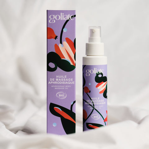 GOLIATE Organic Massage Oil | Aphrodisiac | Cosmetic Relaxing Gel | Sexual Tantric | Male Female Couple | 100 ML