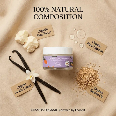 GOLIATE Organic Cream/Gel | The Gourmet Couple | Lubricate | Massage | Play | Lick | Devour for Two | 50 ml