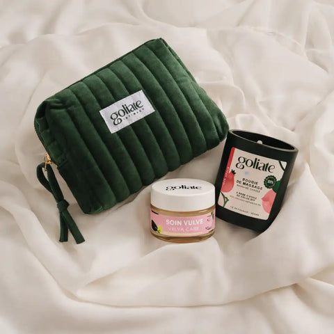 ⁠Organic Massage Candle + Vulva Care Intimate Balm + Free Pouch