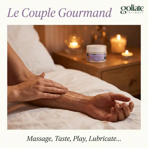 GOLIATE Organic Cream/Gel | The Gourmet Couple | Lubricate | Massage | Play | Lick | Devour for Two | 50 ml