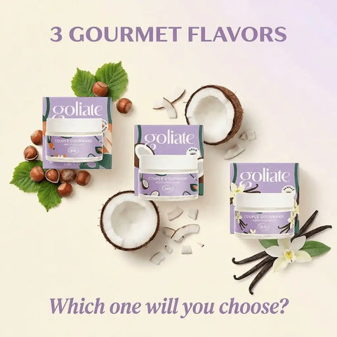 GOLIATE Organic Cream/Gel | The Gourmet Couple | Lubricate | Massage | Play | Lick | Devour for Two | 50 ml
